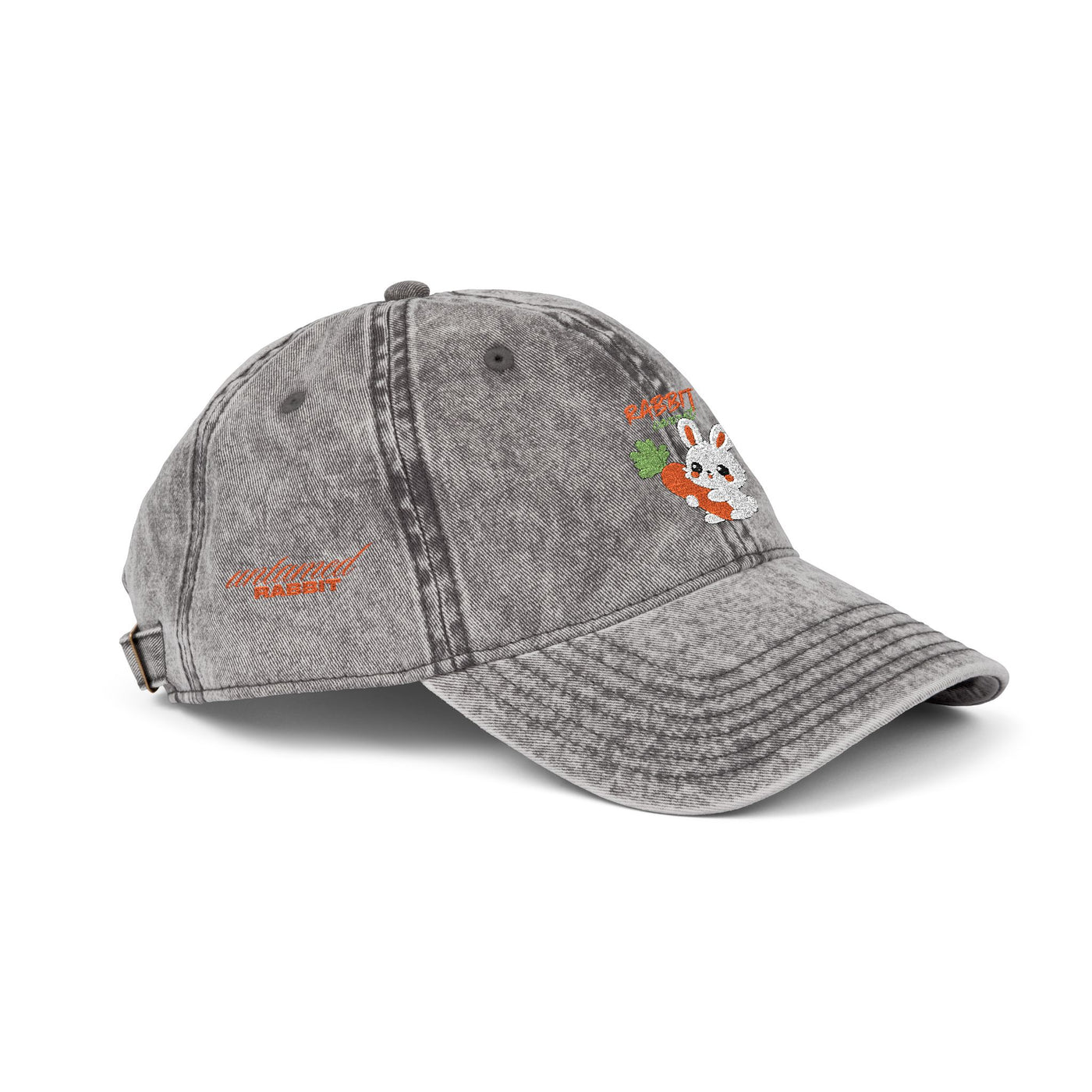 cap, Untamed Rabbit – Wild & Playful Bunny Aesthetic Design Animal cap, Unisex Cartoon cap, Eco-Friendly Fashion, Gift for Nature Lovers, Boho Style Wear