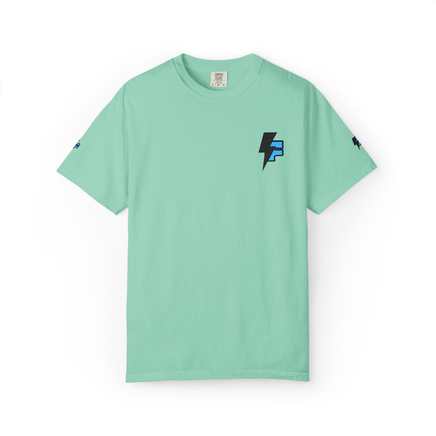 Dynamic Unisex Moisture Wicking Fyroz Bolt Tee – Bold Streetwear Lightning Logo Design, Fitness Shirt, Activewear, Graphic Tee, Sports Apparel, Gift for Athletes