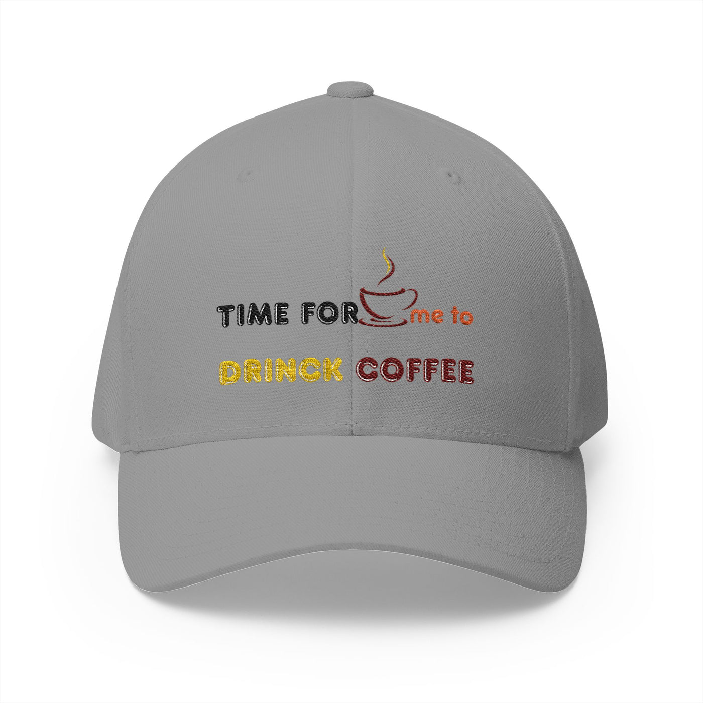 "It's Time to Drink Coffee" Printed cap - Funny Line Design for Coffee Lovers, Unisex Casual cap, Coffee Lover Gift, Classic Design Coffee Inspired Stylish Clothing