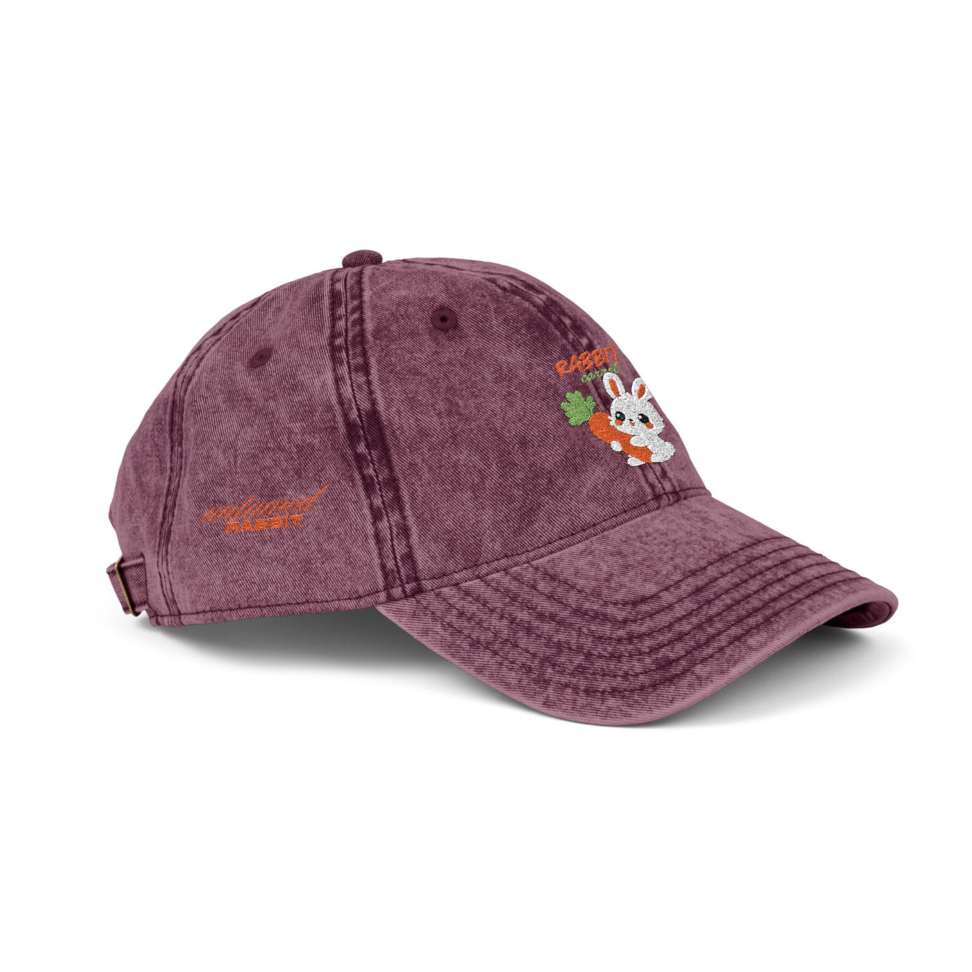 cap, Untamed Rabbit – Wild & Playful Bunny Aesthetic Design Animal cap, Unisex Cartoon cap, Eco-Friendly Fashion, Gift for Nature Lovers, Boho Style Wear