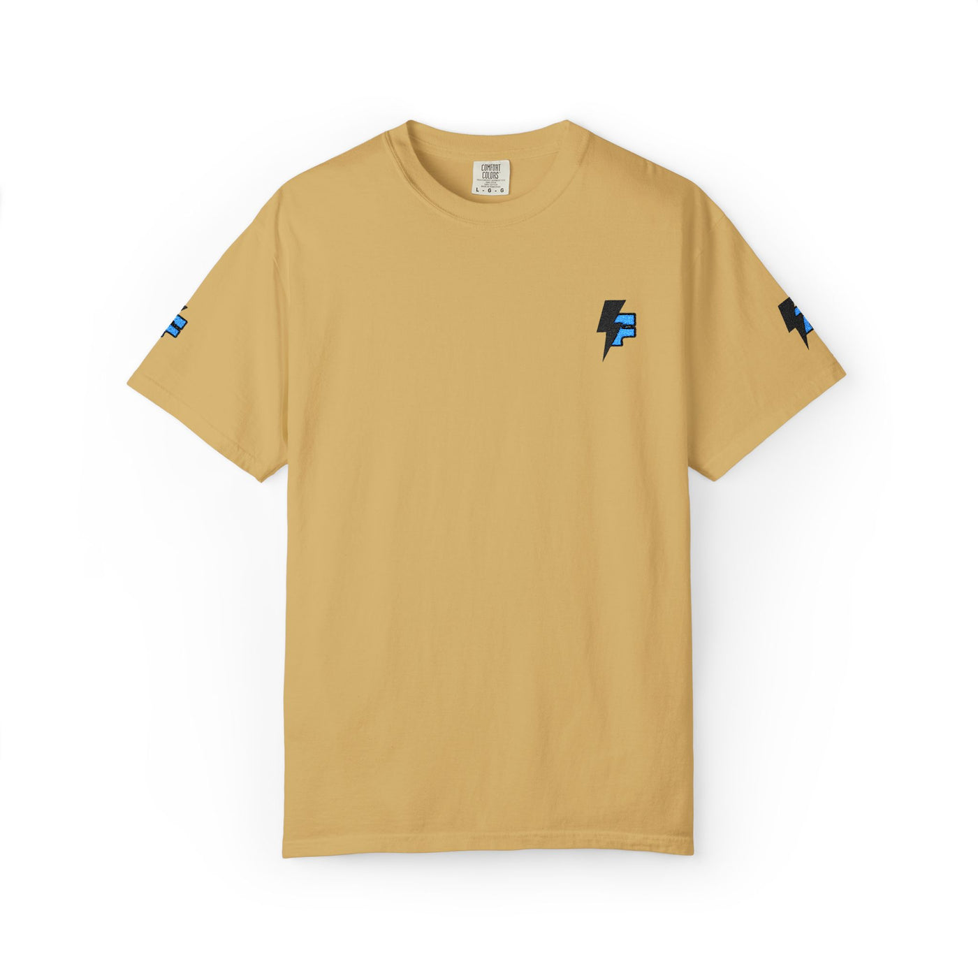 Dynamic Unisex Moisture Wicking Fyroz Bolt Tee – Bold Streetwear Lightning Logo Design, Fitness Shirt, Activewear, Graphic Tee, Sports Apparel, Gift for Athletes