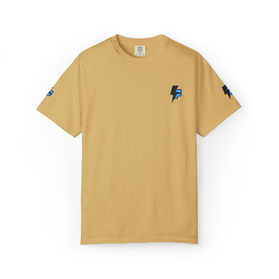 Dynamic Unisex Moisture Wicking Fyroz Bolt Tee – Bold Streetwear Lightning Logo Design, Fitness Shirt, Activewear, Graphic Tee, Sports Apparel, Gift for Athletes