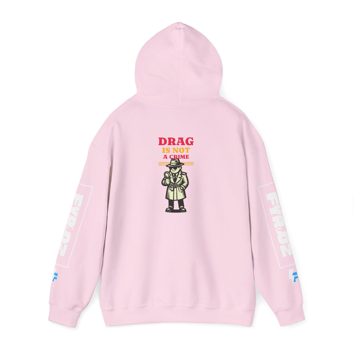 Drag Is Not a Crime - Bold Design for Pride and Equality  Bold Hoodie, Unisex Graphic Hoodie, Casual, Activist Gift