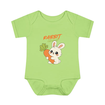 Cute Rabbit Baby Bodysuit, Infant Outfit, Newborn Gift, Spring Apparel, Baby Shower Present, Easter Clothing