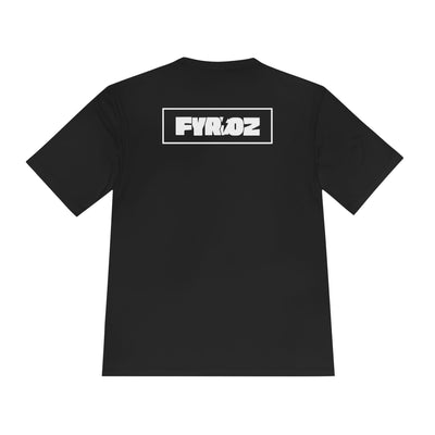 Dynamic Unisex Moisture Wicking Fyroz Bolt Tee – Bold Streetwear Lightning Logo Design, Fitness Shirt, Activewear, Graphic Tee, Sports Apparel, Gift for Athletes