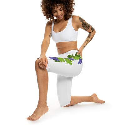 Vibrant Grape Vine Women's Capri Leggings
