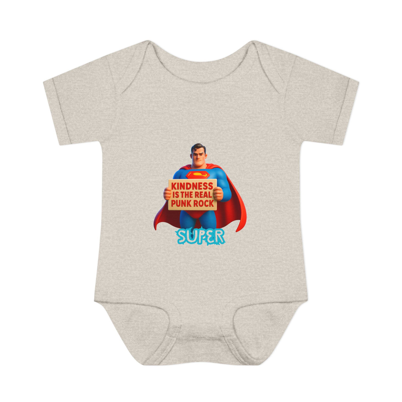 Super Kindness Infant Bodysuit | Cute Baby Clothes, Baby Gift, Newborn Outfit, Baby Shower Gift, Fun Infant Wear, Punk Rock Baby Clothing
