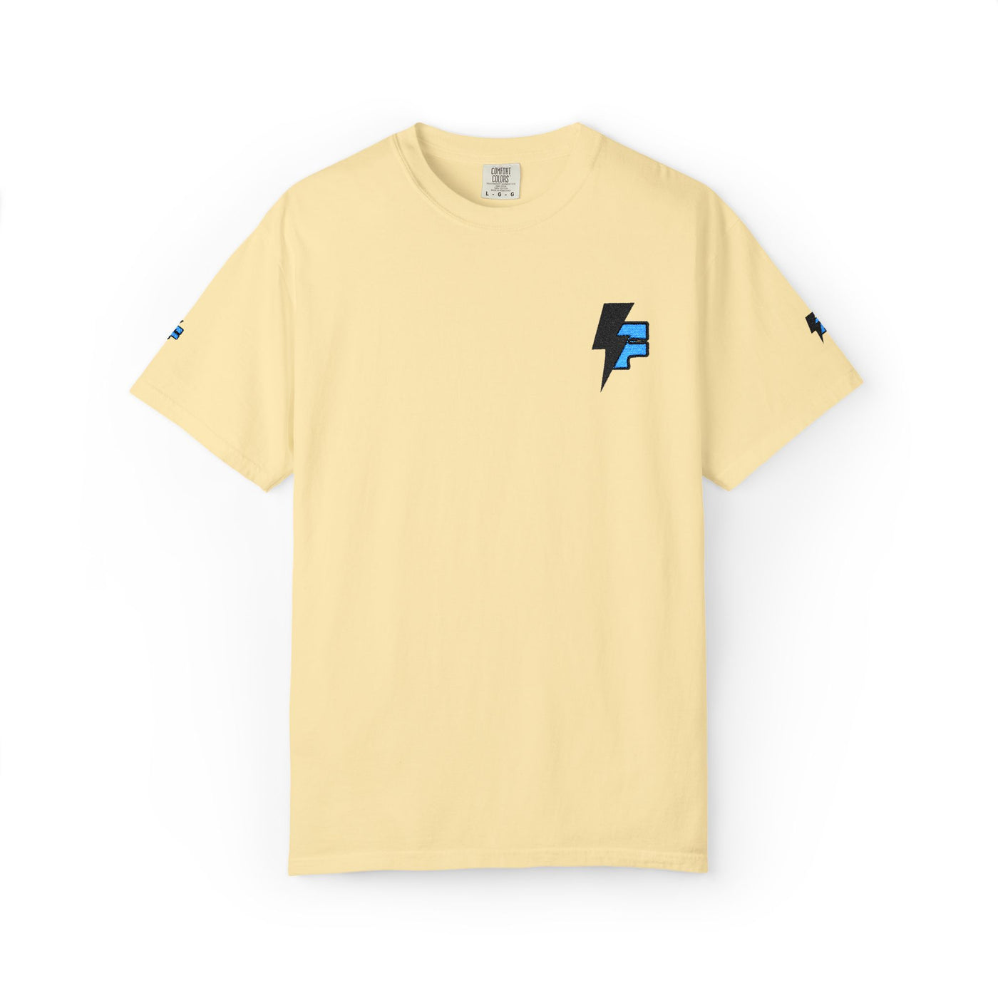 Dynamic Unisex Moisture Wicking Fyroz Bolt Tee – Bold Streetwear Lightning Logo Design, Fitness Shirt, Activewear, Graphic Tee, Sports Apparel, Gift for Athletes