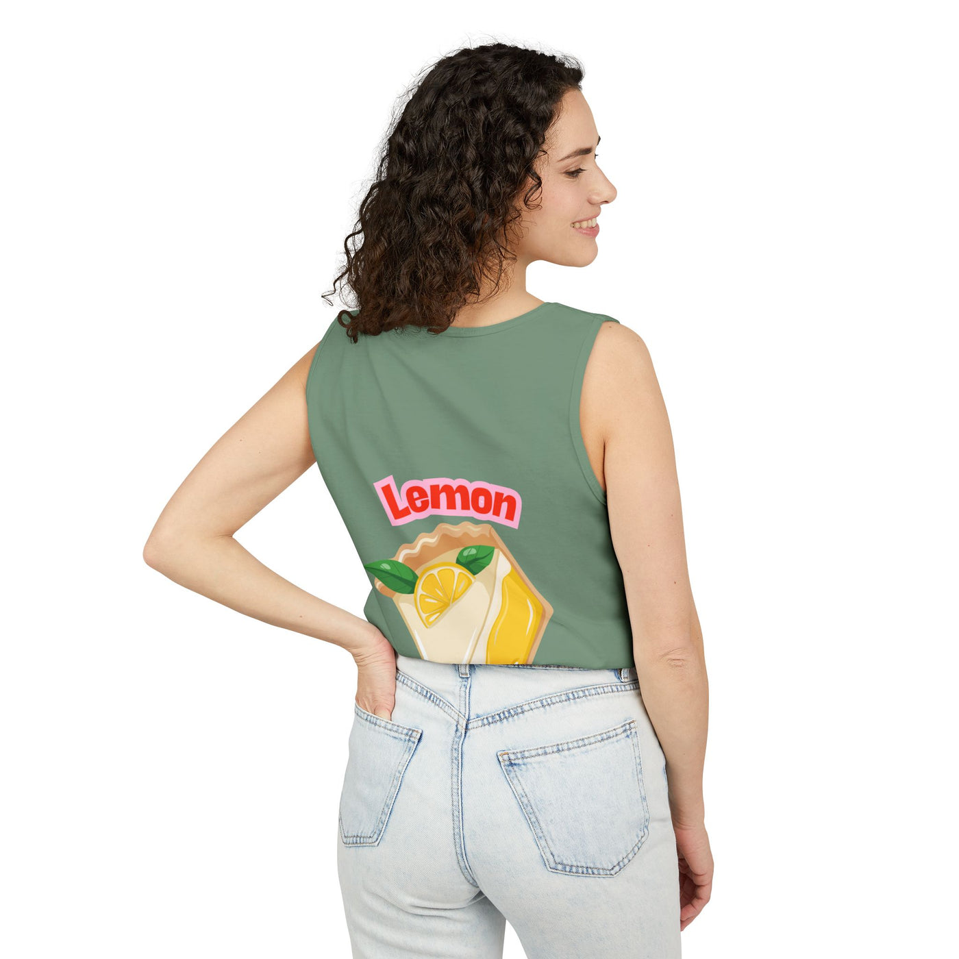 Lemon-Themed Unisex Tank Top, Summer Vibes, Beachwear, Casual Outfit, Gift for Lemon Lovers, Fruit Fashion(3)