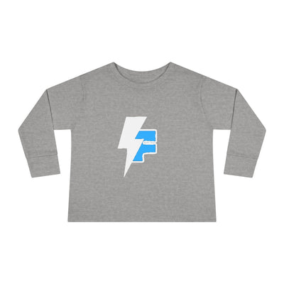Lightning Bolt Toddler Long Sleeve Tee, Kids Graphic Top, Fun Playwear, Birthday Gift, Casual Toddler Outfit, Everyday Wear