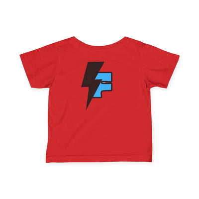 Supercharged Infant T-Shirt, Funny Baby Tee, Short Sleeve Kids Top, Bright Graphic Tee, Baby Shower Gift, Cool Toddler Wear