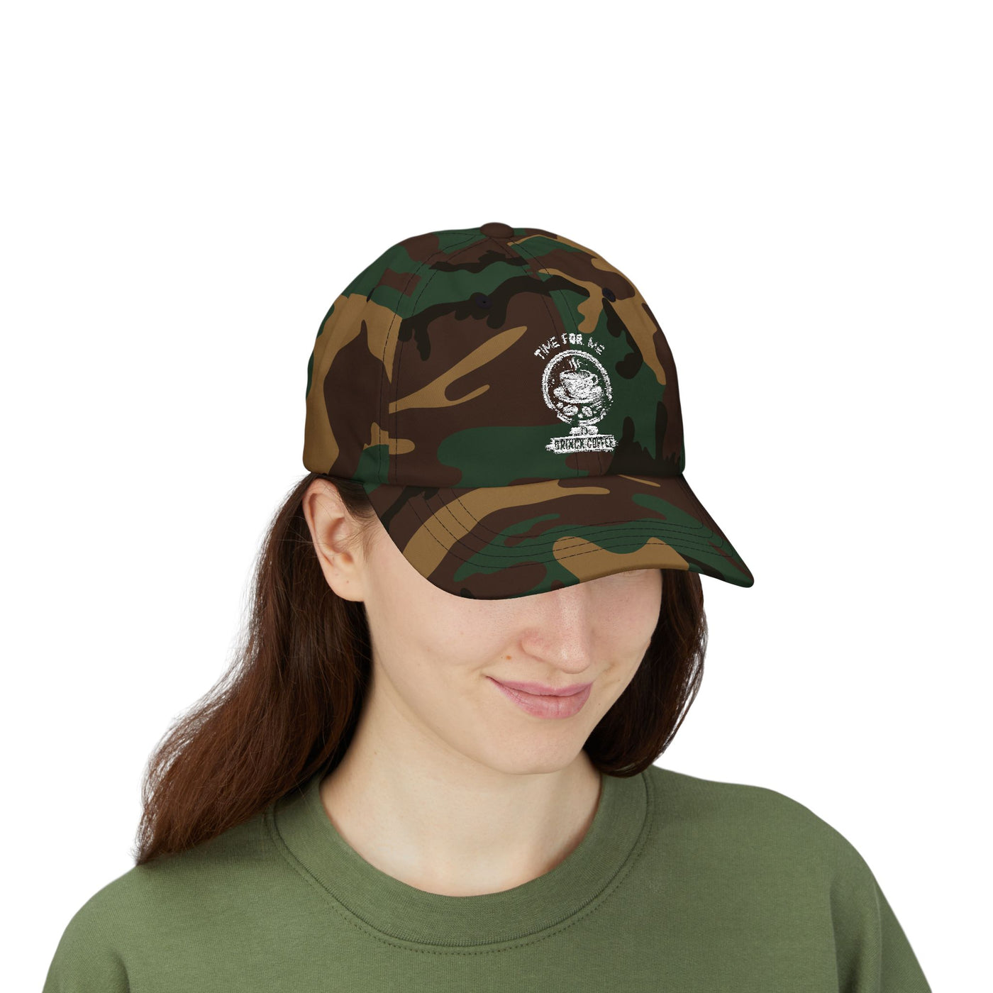 "It's Time to Drink Coffee" Printed cap - Funny Line Design for Coffee Lovers, Unisex Casual cap, Coffee Lover Gift, Classic Design Coffee Inspired Stylish Clothing