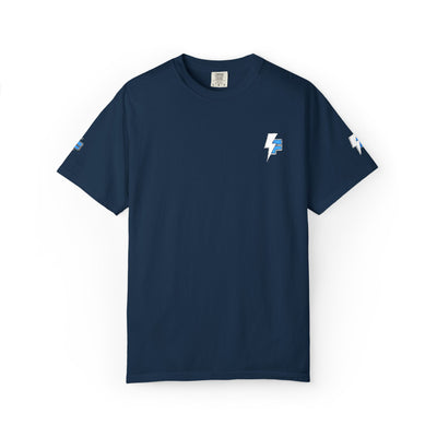 Dynamic Unisex Moisture Wicking Fyroz Bolt Tee – Bold Streetwear Lightning Logo Design, Fitness Shirt, Activewear, Graphic Tee, Sports Apparel, Gift for Athletes