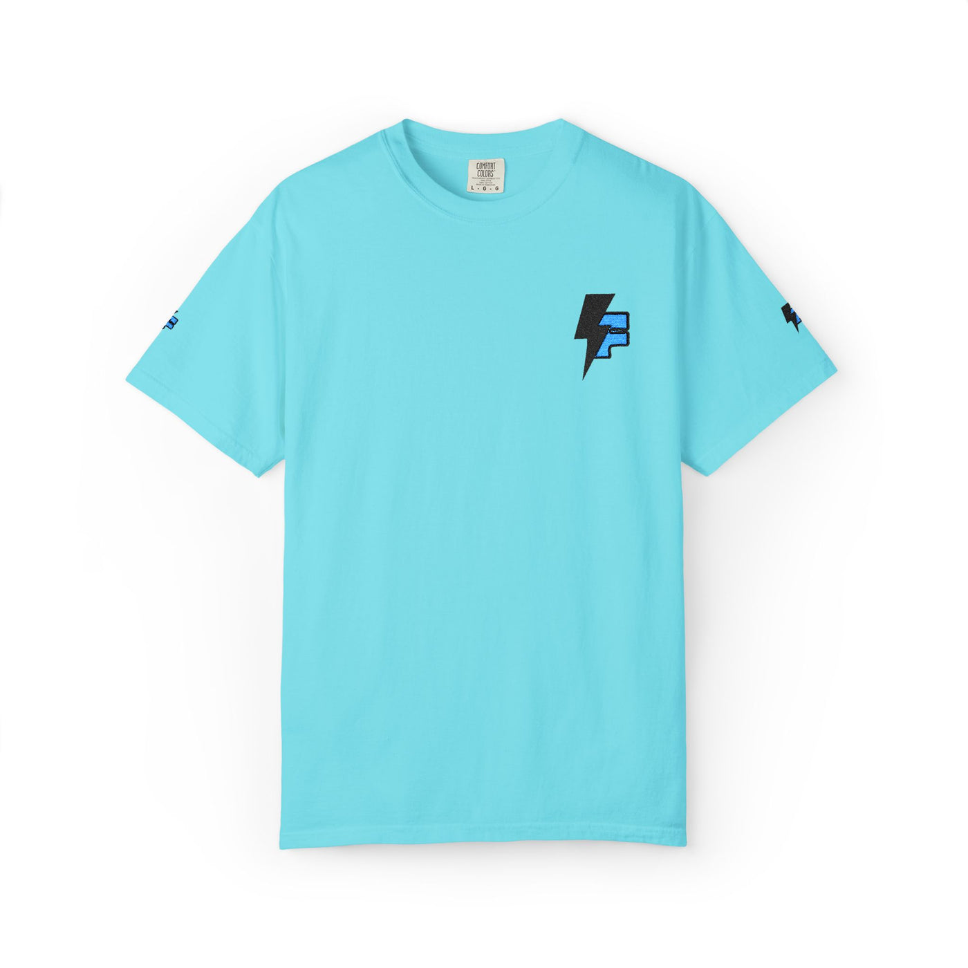 Dynamic Unisex Moisture Wicking Fyroz Bolt Tee – Bold Streetwear Lightning Logo Design, Fitness Shirt, Activewear, Graphic Tee, Sports Apparel, Gift for Athletes