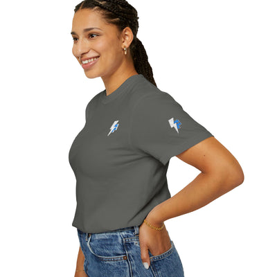 Dynamic Unisex Moisture Wicking Fyroz Bolt Tee – Bold Streetwear Lightning Logo Design, Fitness Shirt, Activewear, Graphic Tee, Sports Apparel, Gift for Athletes