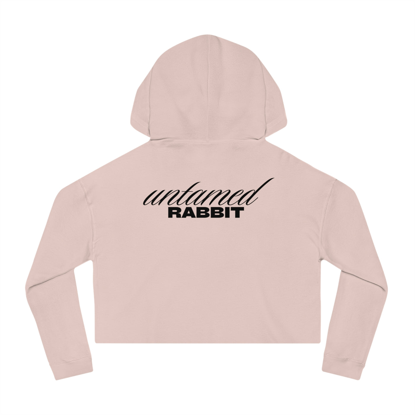 Cropped Hooded Sweatshirt with Playful Rabbit Design,Untamed Rabbit – Wild & Playful Bunny Aesthetic Design Animal Tee, Unisex Cartoon Shirt, Eco-Friendly Fashion, Gift for Nature Lovers, Boho Style Wear