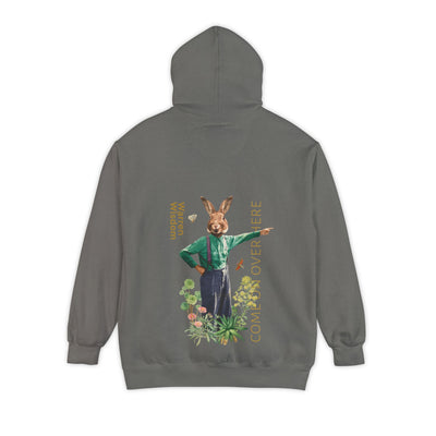 Trendy Hoodie for All- Hoodie, Untamed Rabbit – Wild & Playful Bunny Aesthetic Design Animal Tee, Unisex Cartoon Shirt, Eco-Friendly Fashion, Gift for Nature Lovers, Boho Style Wear
