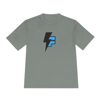 Dynamic Unisex Moisture Wicking Fyroz Bolt Tee – Bold Streetwear Lightning Logo Design, Fitness Shirt, Activewear, Graphic Tee, Sports Apparel, Gift for Athletes