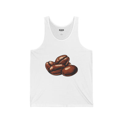 Coffee Lover Unisex Jersey Tank, Casual Coffee Tee, Summer Wear, Gift for Baristas, Coffee Enthusiasts, Brew Lovers(3)