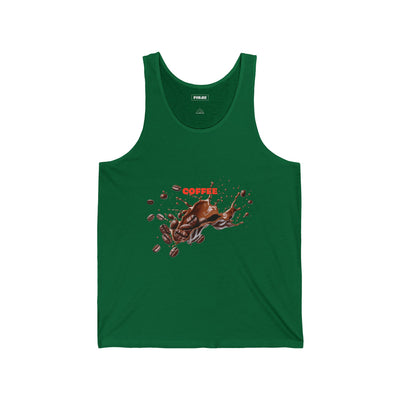 Coffee Lover's Unisex Jersey Tank | Perfect for Casual Days, Summer Vibes, Coffee Enthusiasts, Gifts, Birthdays(3)