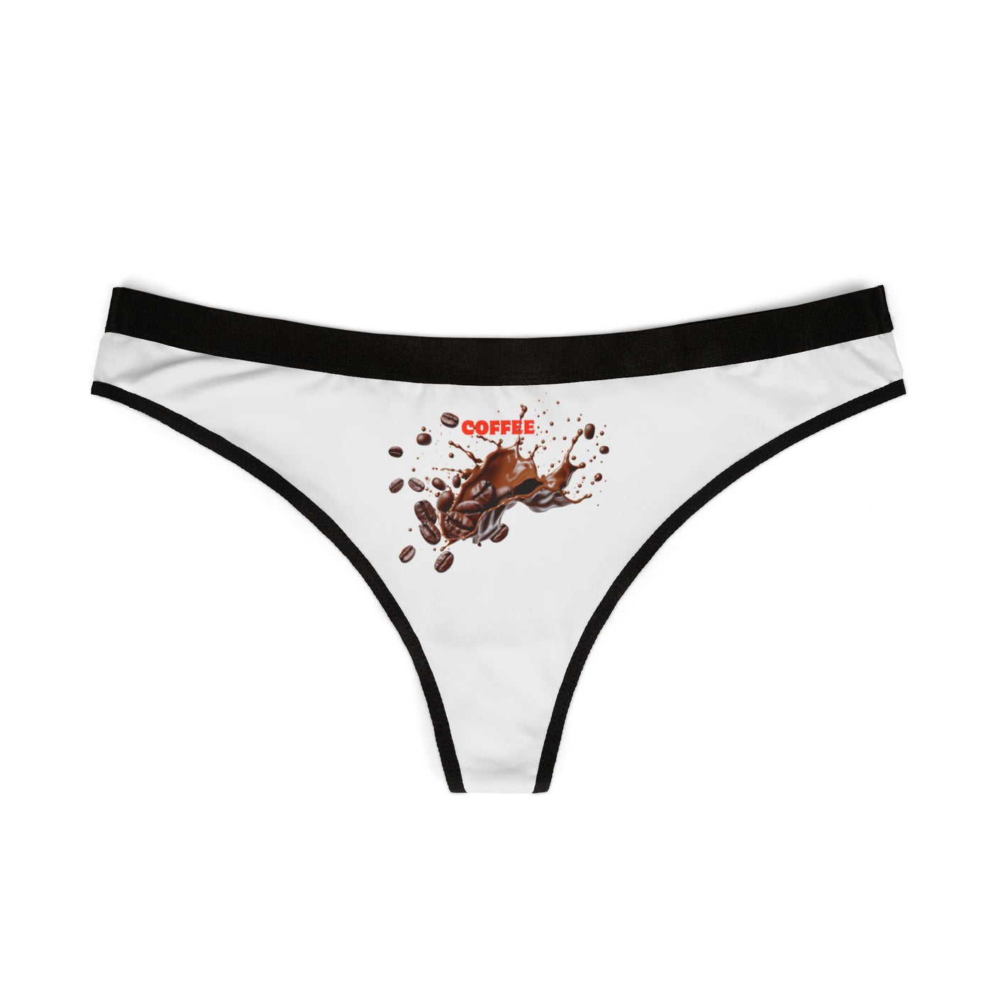 Coffee Lover Women's Thongs, Stylish Underwear, Gift for Her, Comfortable Loungewear, Cute and Fun Intimates