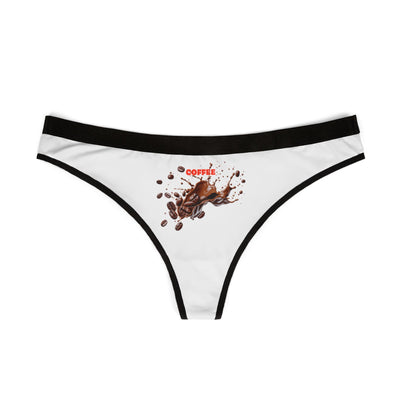 Coffee Lover Women's Thongs, Stylish Underwear, Gift for Her, Comfortable Loungewear, Cute and Fun Intimates