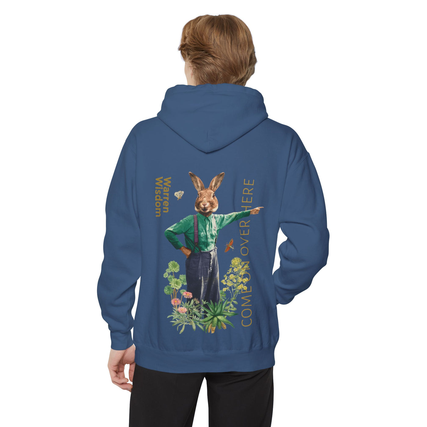 Trendy Hoodie for All- Hoodie, Untamed Rabbit – Wild & Playful Bunny Aesthetic Design Animal Tee, Unisex Cartoon Shirt, Eco-Friendly Fashion, Gift for Nature Lovers, Boho Style Wear