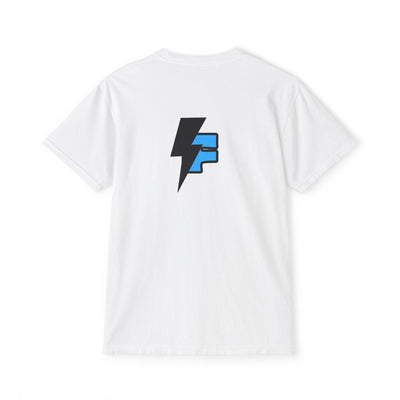 Dynamic Unisex Moisture Wicking Fyroz Bolt Tee – Bold Streetwear Lightning Logo Design, Fitness Shirt, Activewear, Graphic Tee, Sports Apparel, Gift for Athletes