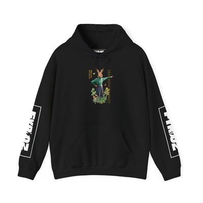 Hoodie, Untamed Rabbit – Wild & Playful Bunny Aesthetic Design Animal Tee, Unisex Cartoon Shirt, Eco-Friendly Fashion, Gift for Nature Lovers, Boho Style Wear