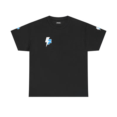 Dynamic Unisex Moisture Wicking Fyroz Bolt Tee – Bold Streetwear Lightning Logo Design, Fitness Shirt, Activewear, Graphic Tee, Sports Apparel, Gift for Athletes