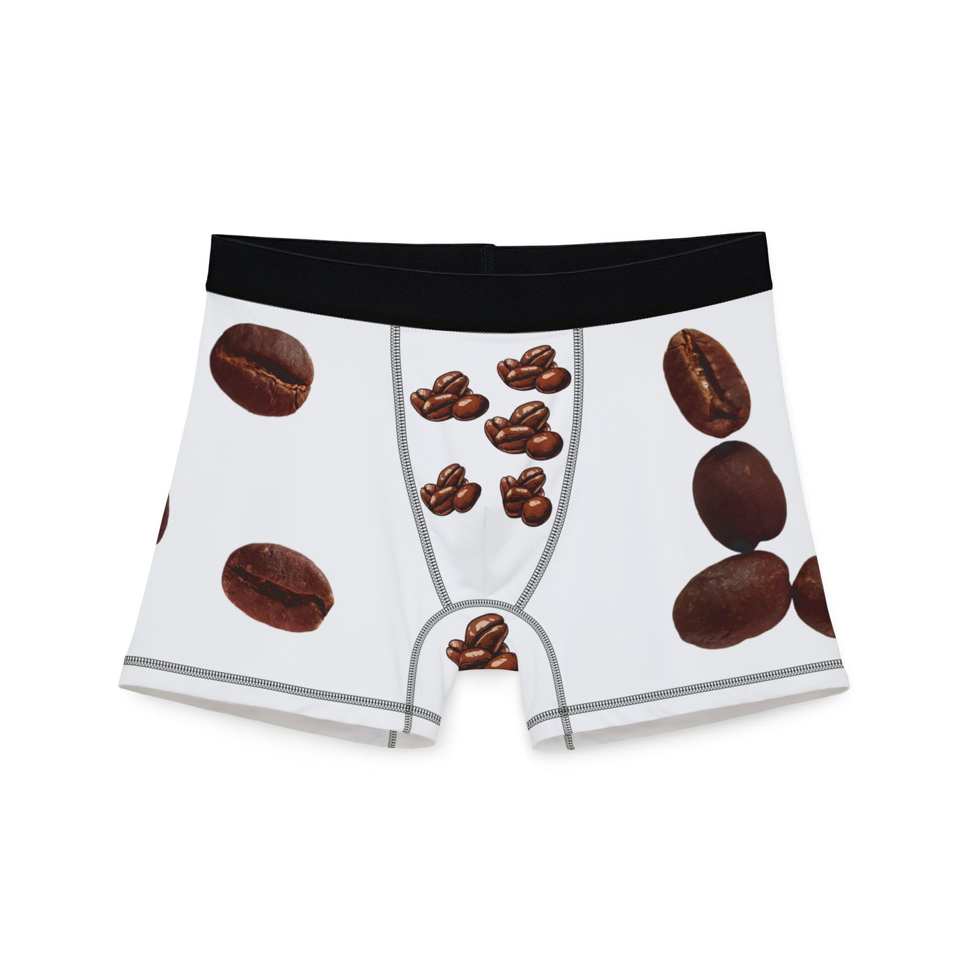 Coffee Beans Men's Boxers, Fun Underwear Gift, Coffee Lover's Apparel, Comfortable Boxer Briefs, Unique Men's Fashion, AOP Design(6)
