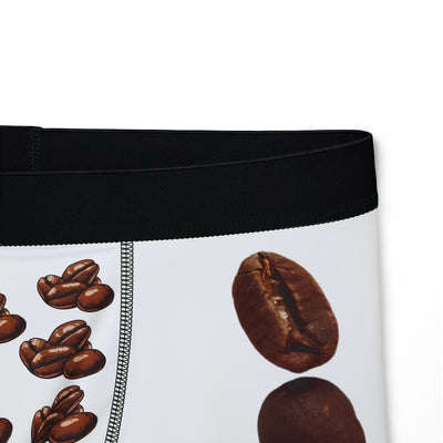 Coffee Beans Men's Boxers, Fun Underwear Gift, Coffee Lover's Apparel, Comfortable Boxer Briefs, Unique Men's Fashion, AOP Design(6)