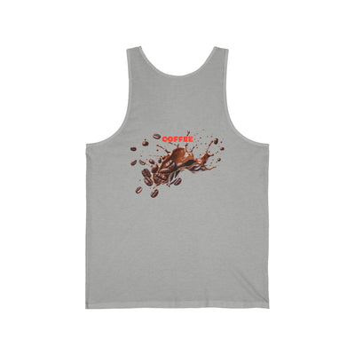 Coffee Lover Unisex Jersey Tank, Casual Coffee Tee, Summer Wear, Gift for Baristas, Coffee Enthusiasts, Brew Lovers(3)