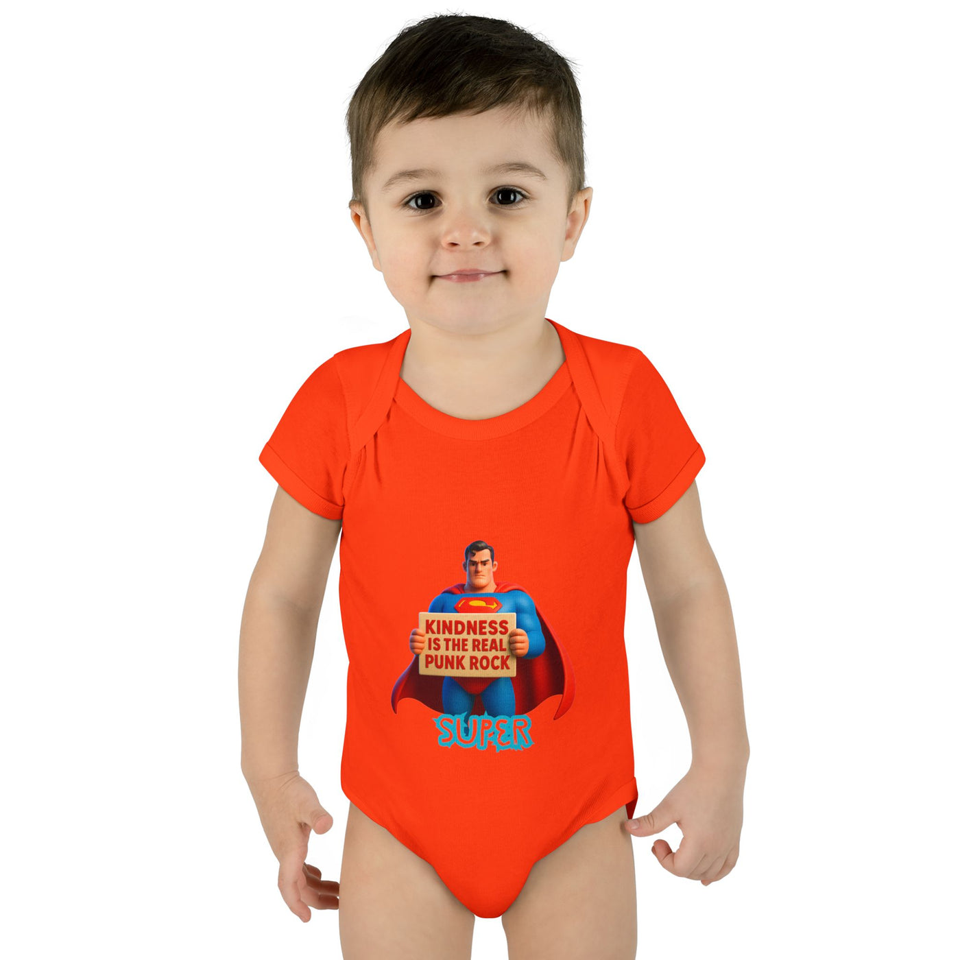 Super Kindness Infant Bodysuit | Cute Baby Clothes, Baby Gift, Newborn Outfit, Baby Shower Gift, Fun Infant Wear, Punk Rock Baby Clothing