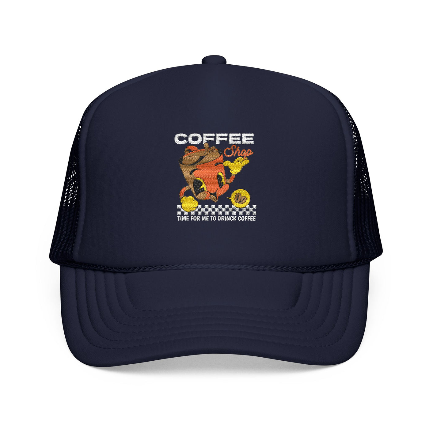 "It's Time to Drink Coffee" Printed cap - Funny Line Design for Coffee Lovers, Unisex Casual cap, Coffee Lover Gift, Classic Design Coffee Inspired Stylish Clothing