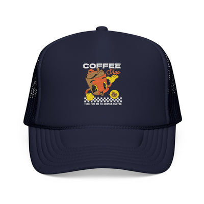 "It's Time to Drink Coffee" Printed cap - Funny Line Design for Coffee Lovers, Unisex Casual cap, Coffee Lover Gift, Classic Design Coffee Inspired Stylish Clothing