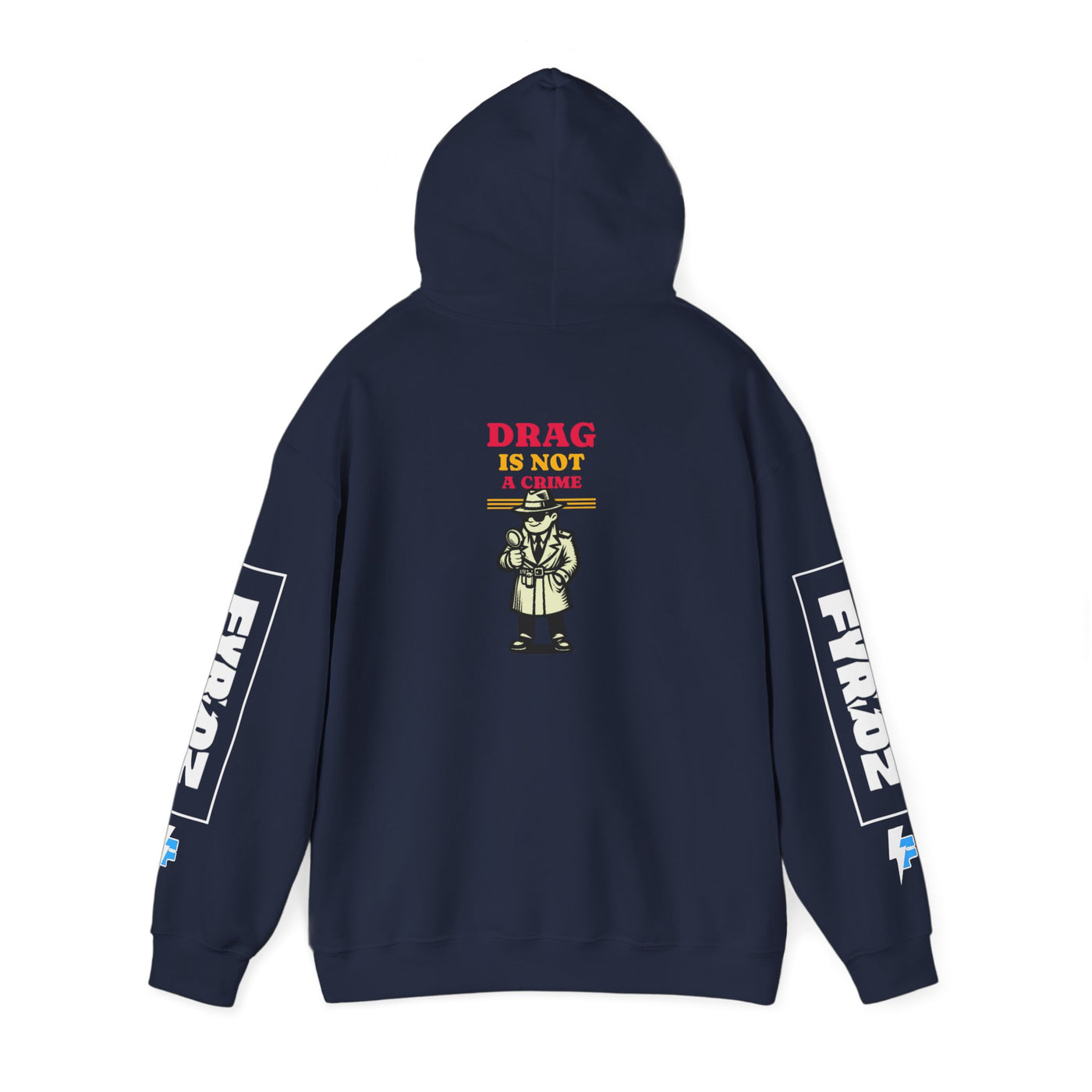 Drag Is Not a Crime - Bold Design for Pride and Equality  Bold Hoodie, Unisex Graphic Hoodie, Casual, Activist Gift