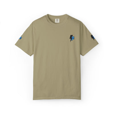Dynamic Unisex Moisture Wicking Fyroz Bolt Tee – Bold Streetwear Lightning Logo Design, Fitness Shirt, Activewear, Graphic Tee, Sports Apparel, Gift for Athletes