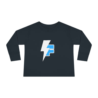 Lightning Bolt Toddler Long Sleeve Tee, Kids Graphic Top, Fun Playwear, Birthday Gift, Casual Toddler Outfit, Everyday Wear