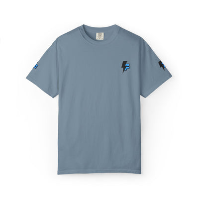 Dynamic Unisex Moisture Wicking Fyroz Bolt Tee – Bold Streetwear Lightning Logo Design, Fitness Shirt, Activewear, Graphic Tee, Sports Apparel, Gift for Athletes