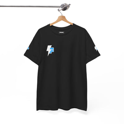 Dynamic Unisex Moisture Wicking Fyroz Bolt Tee – Bold Streetwear Lightning Logo Design, Fitness Shirt, Activewear, Graphic Tee, Sports Apparel, Gift for Athletes