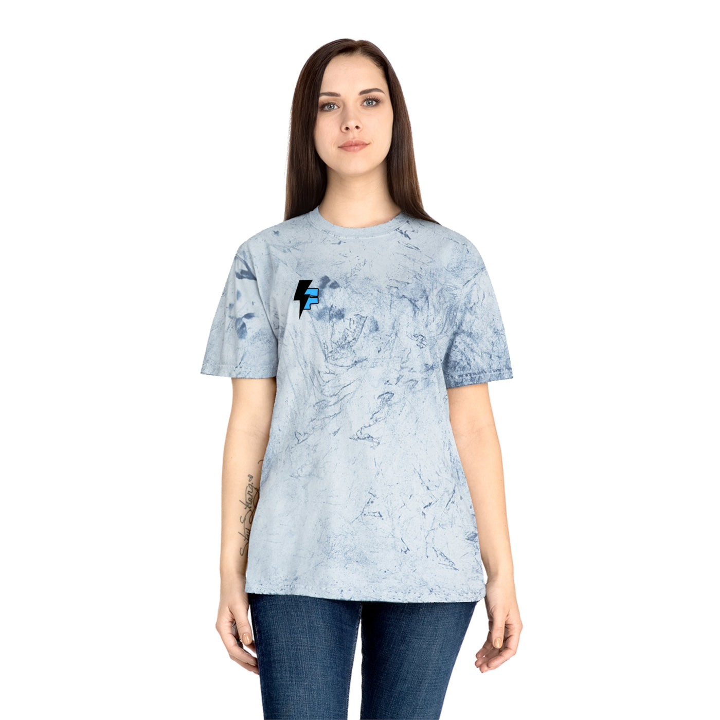 Dynamic Unisex Moisture Wicking Fyroz Bolt Tee – Bold Streetwear Lightning Logo Design, Fitness Shirt, Activewear, Graphic Tee, Sports Apparel, Gift for Athletes