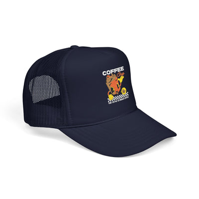 "It's Time to Drink Coffee" Printed cap - Funny Line Design for Coffee Lovers, Unisex Casual cap, Coffee Lover Gift, Classic Design Coffee Inspired Stylish Clothing