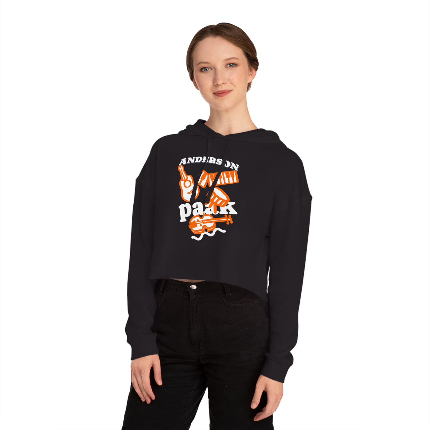 Music-Inspired Cropped Hoodie for Anderson .Paak Inspired Design – Funky Soul & Groove ArtFans, Casual Wear, Music Festival Outfit, Gift for Musicians, Punk Rock Style Hoodie