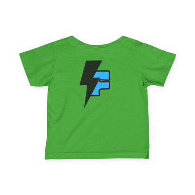 Supercharged Infant T-Shirt, Funny Baby Tee, Short Sleeve Kids Top, Bright Graphic Tee, Baby Shower Gift, Cool Toddler Wear