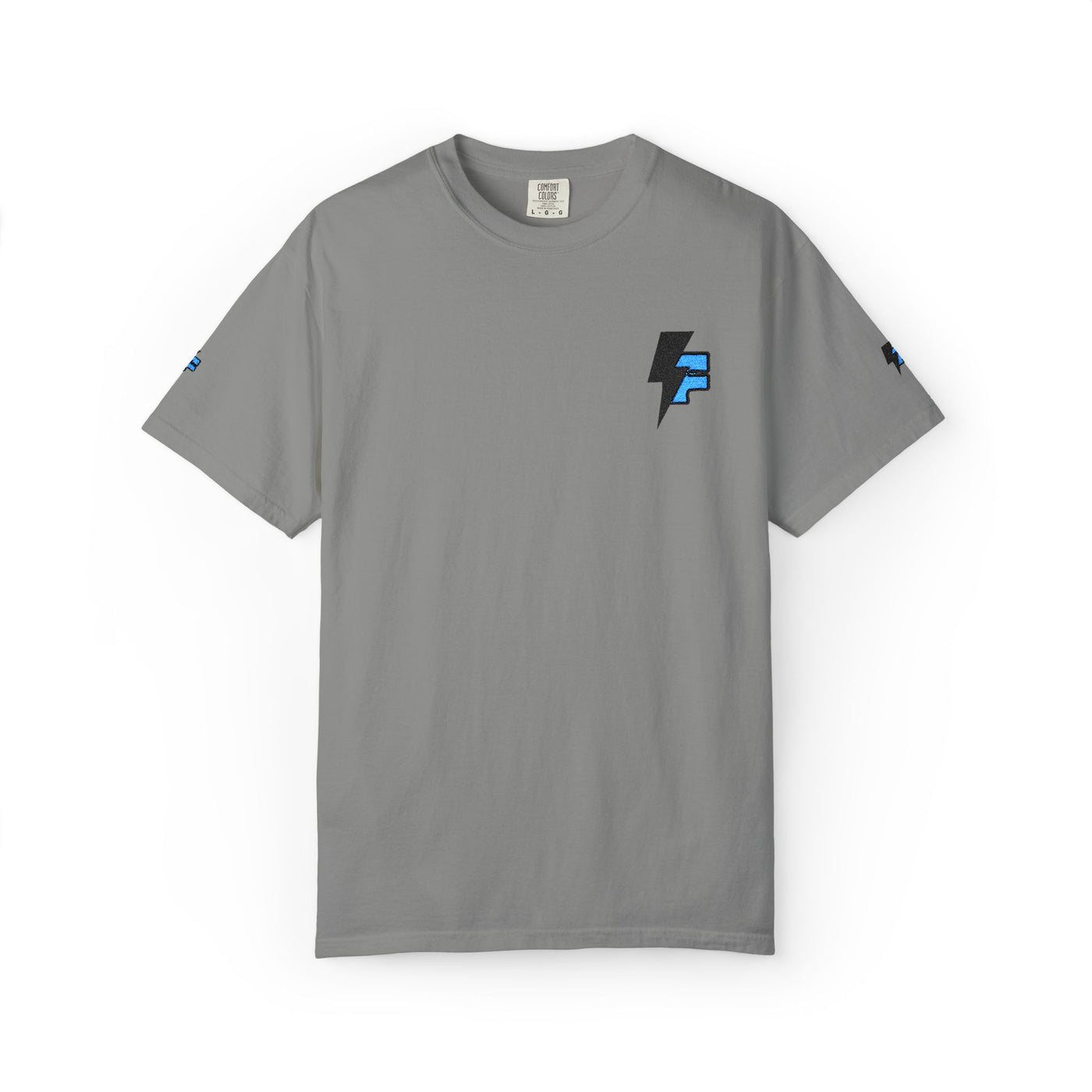 Dynamic Unisex Moisture Wicking Fyroz Bolt Tee – Bold Streetwear Lightning Logo Design, Fitness Shirt, Activewear, Graphic Tee, Sports Apparel, Gift for Athletes