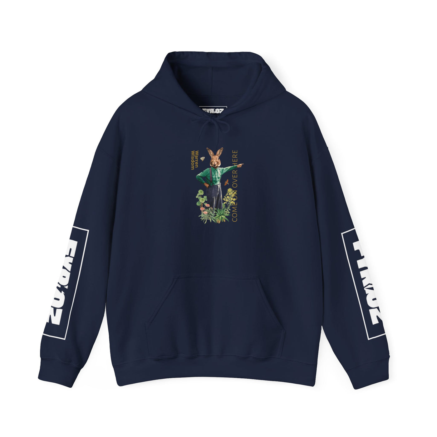 Hoodie, Untamed Rabbit – Wild & Playful Bunny Aesthetic Design Animal Tee, Unisex Cartoon Shirt, Eco-Friendly Fashion, Gift for Nature Lovers, Boho Style Wear