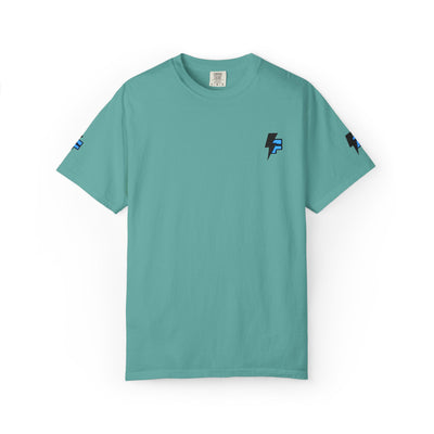 Dynamic Unisex Moisture Wicking Fyroz Bolt Tee – Bold Streetwear Lightning Logo Design, Fitness Shirt, Activewear, Graphic Tee, Sports Apparel, Gift for Athletes