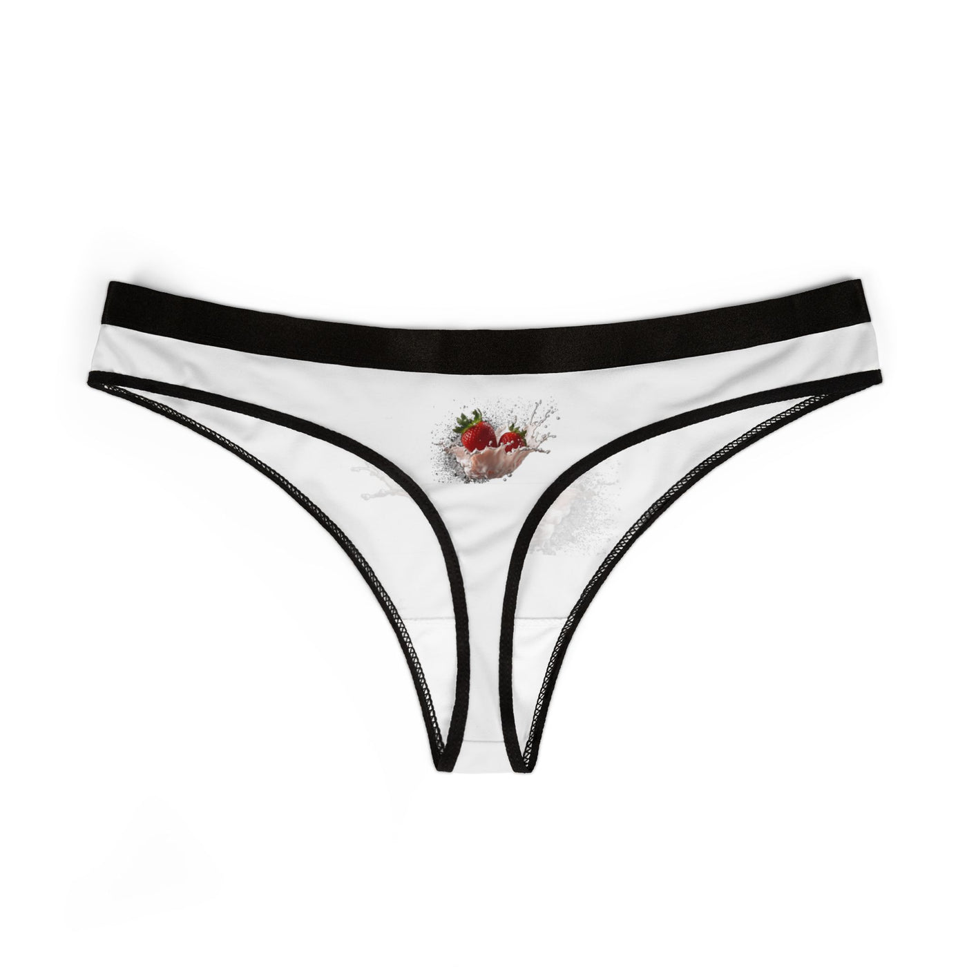 Strawberry Splash Women's Thongs, Cute Underwear, Everyday Wear, Summer Vibes, Gift for Her