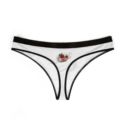 Strawberry Splash Women's Thongs, Cute Underwear, Everyday Wear, Summer Vibes, Gift for Her
